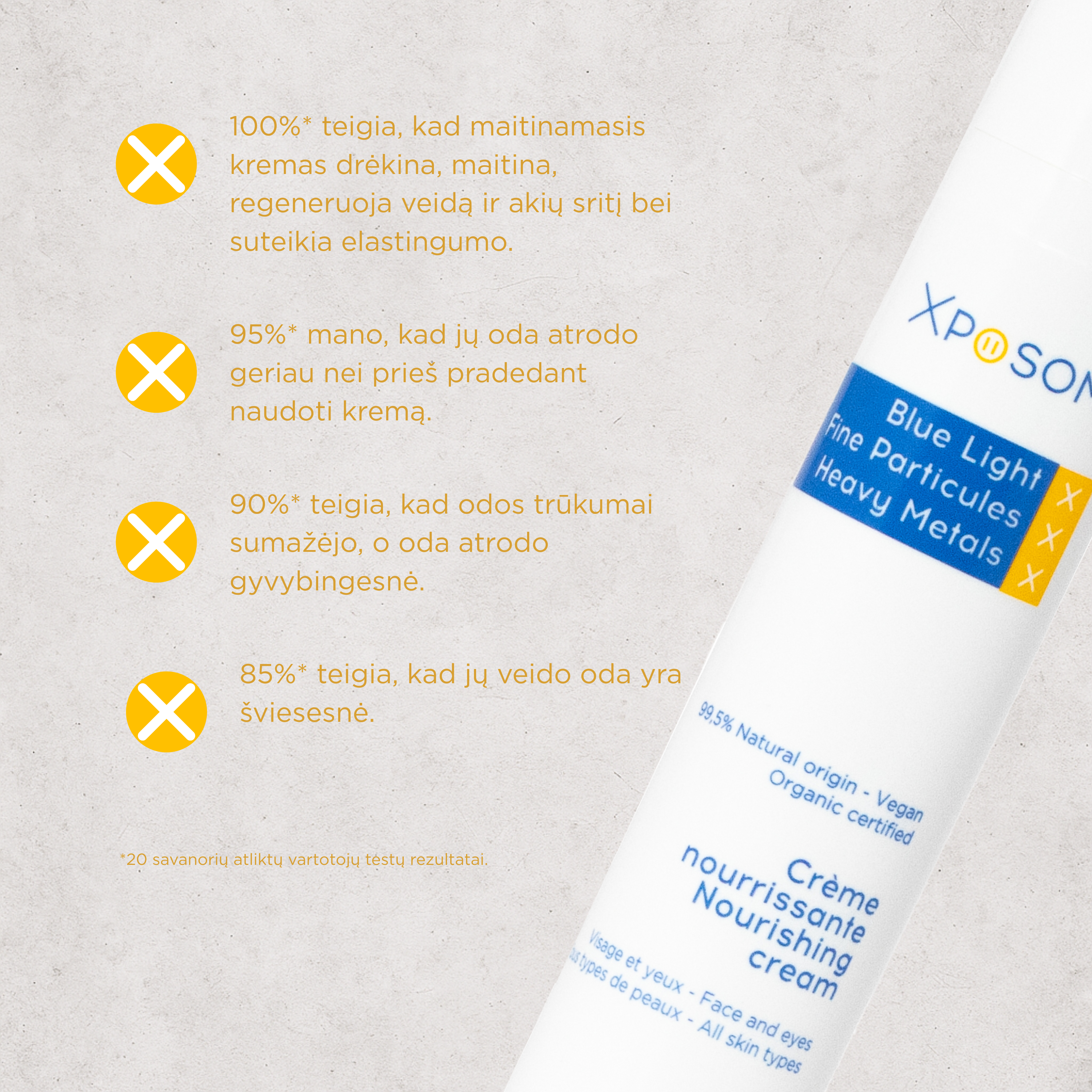 Maitinamasis atkuriamasis veido kremas – apsauga nuo taršos ir streso, 50 ml